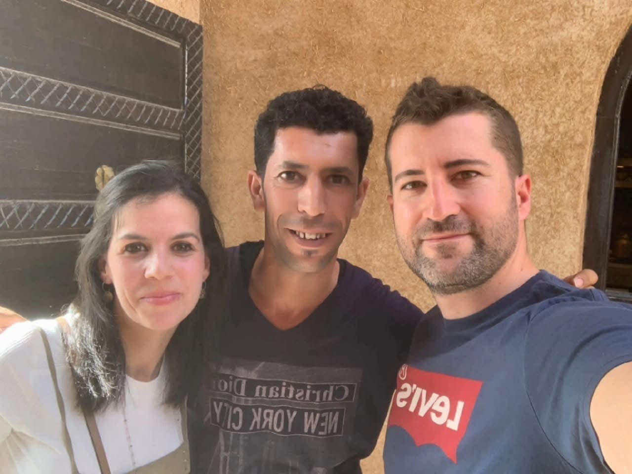 Youssef guiding clients on a Morocco tour